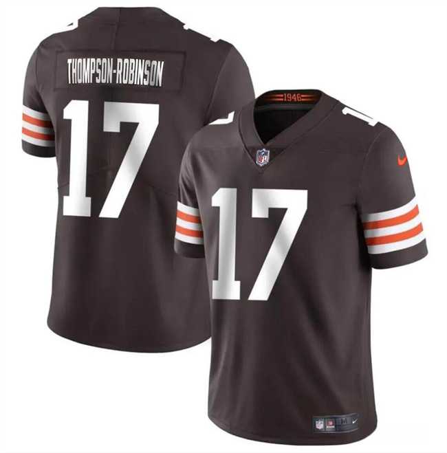 Men & Women & Youth Cleveland Browns #17 Dorian Thompson-Robinson Brown Vapor Untouchable Limited Jersey